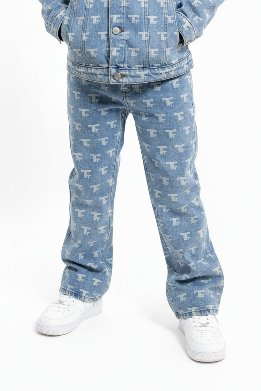 TT Monogram Denim Jeans - Detail shot
