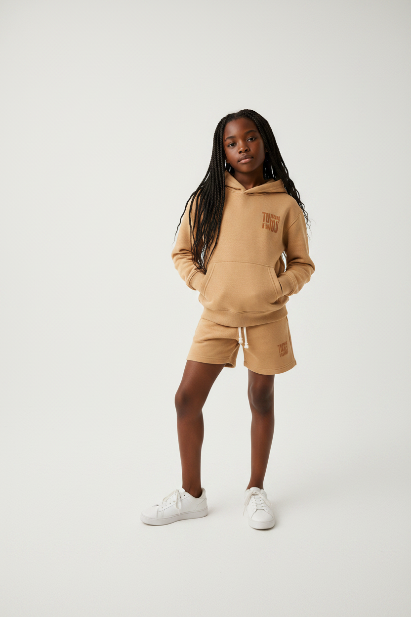 Jogger Shorts - Girl Editorial Shot