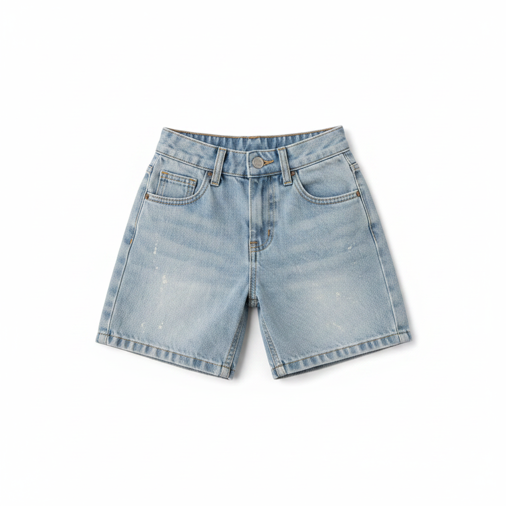 TWOS Denim Jorts - Light Wash